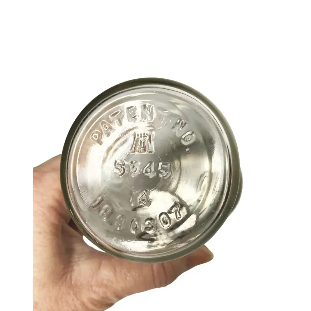 Vintage HAZEL ATLAS 12 Ounce Glass Jar 5045 Spiked Ice Chipper/Chopper